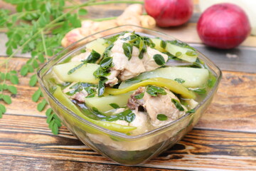 fish and vegetable soup