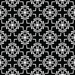 Seamless vector pattern in geometric ornamental style. 