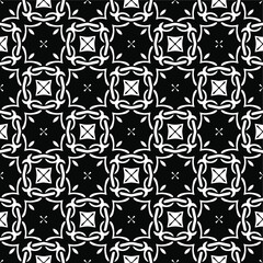 Seamless vector pattern in geometric ornamental style.