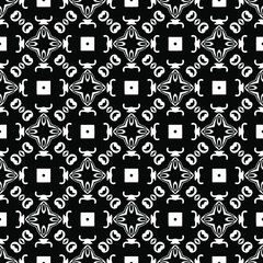 Seamless vector pattern in geometric ornamental style.