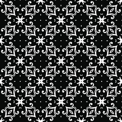 Seamless vector pattern in geometric ornamental style.
