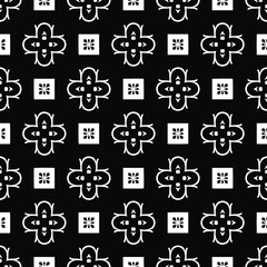 Seamless vector pattern in geometric ornamental style.