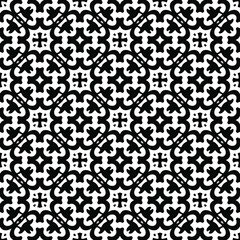 Seamless vector pattern in geometric ornamental style.