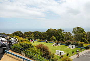Fototapeta na wymiar SkyHigh Mt Dandenong. View from a high place to the surrounding area.