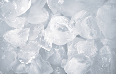 Close up of crushed ice.