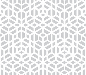Abstract geometric pattern. A seamless vector background. White and gray ornament. Graphic modern pattern. Simple lattice graphic design.