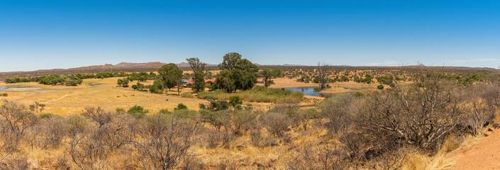 landscape on the grounds of the Ovita Wildlife Restcamp, Okahandja, Namibia