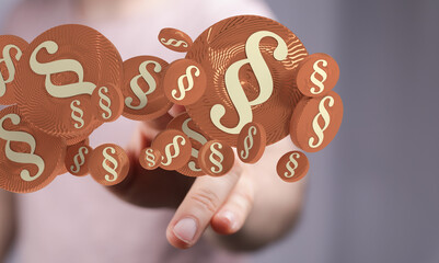 Labor Law Lawyer Legal Business Internet Technology Concept