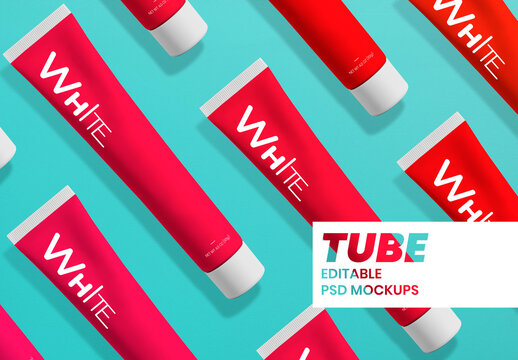 Tube Packaging Mockup for Beauty Product