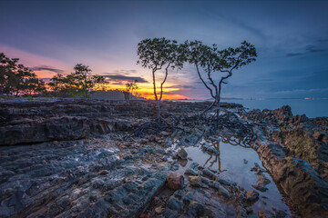 Wonderful Sunset at Batam Island Indonesia