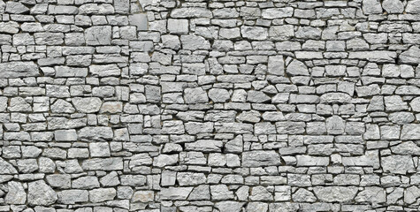 Seamless Tileable Texture of a Rustic Stone Wall