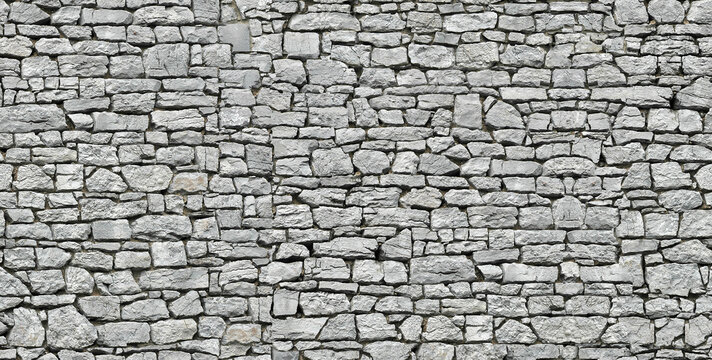 Seamless Tileable Texture of a Rustic Stone Wall