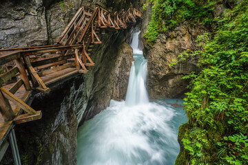 Beautiful Sigmund Thun Klamm gorge in Austria, Europe