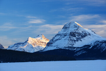 canada mountain with snow