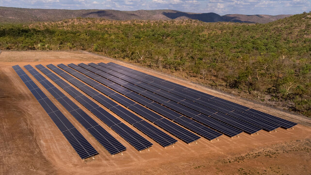 Solar array in remote Australia