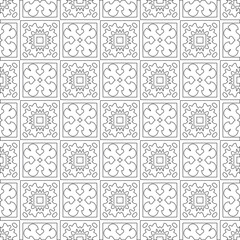 
Vector geometric pattern. Repeating elements stylish background abstract ornament for wallpapers and 

backgrounds. Black and white colors