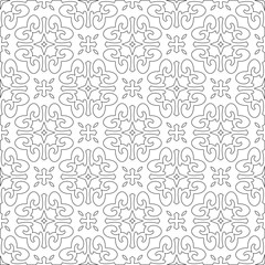 
Vector geometric pattern. Repeating elements stylish background abstract ornament for wallpapers and 

backgrounds. Black and white colors