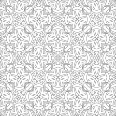 
Vector geometric pattern. Repeating elements stylish background abstract ornament for wallpapers and 

backgrounds. Black and white colors