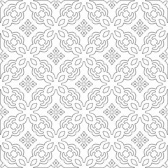 
Vector geometric pattern. Repeating elements stylish background abstract ornament for wallpapers and 

backgrounds. Black and white colors