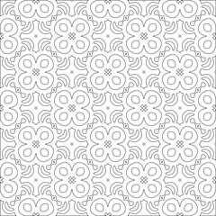 Fototapeta na wymiar Vector geometric pattern. Repeating elements stylish background abstract ornament for wallpapers andbackgrounds. Black and white colors