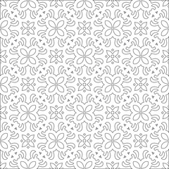 
Vector geometric pattern. Repeating elements stylish background abstract ornament for wallpapers and 

backgrounds. Black and white colors