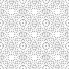 
Vector geometric pattern. Repeating elements stylish background abstract ornament for wallpapers and 

backgrounds. Black and white colors