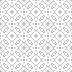 
Vector geometric pattern. Repeating elements stylish background abstract ornament for wallpapers and 

backgrounds. Black and white colors