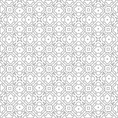 
Vector geometric pattern. Repeating elements stylish background abstract ornament for wallpapers and 

backgrounds. Black and white colors