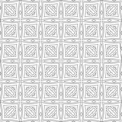 
Vector geometric pattern. Repeating elements stylish background abstract ornament for wallpapers and 

backgrounds. Black and white colors