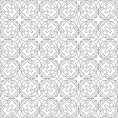 
Vector geometric pattern. Repeating elements stylish background abstract ornament for wallpapers and 

backgrounds. Black and white colors