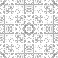 
Vector geometric pattern. Repeating elements stylish background abstract ornament for wallpapers and 

backgrounds. Black and white colors
