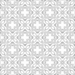 Keuken spatwand met foto Vector geometric pattern. Repeating elements stylish background abstract ornament for wallpapers and   backgrounds. Black and white colors © t2k4