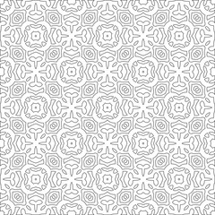 Vector geometric pattern. Repeating elements stylish background abstract ornament for wallpapers and 

backgrounds. Black and white colors