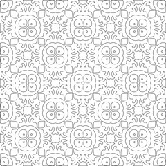 Vector geometric pattern. Repeating elements stylish background abstract ornament for wallpapers and 

backgrounds. Black and white colors