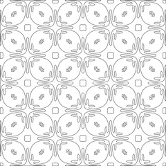 Vector geometric pattern. Repeating elements stylish background abstract ornament for wallpapers and 

backgrounds. Black and white colors