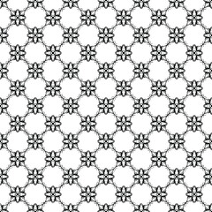 Black and white surface pattern texture. Bw ornamental graphic design. Mosaic ornaments. Pattern template. Vector illustration.
