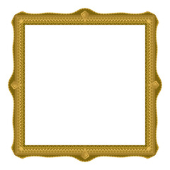 Blank vintage gold picture frame