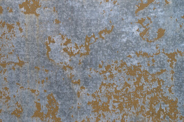 Orange painted steel surface by spots