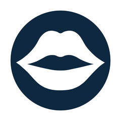 Lip icon (Lips, kiss, piercing icon) sign design