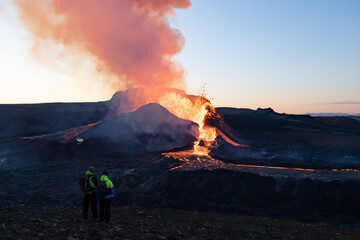 Fagradalsfjall volcano eruption in Iceland © Juan Navi