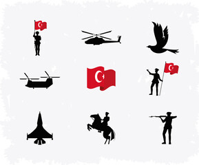 nine zafer bayrami icons