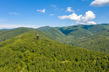 Obraz premium Hungary - Szilvásvárad (Szilvasvarad) landscape from drone view