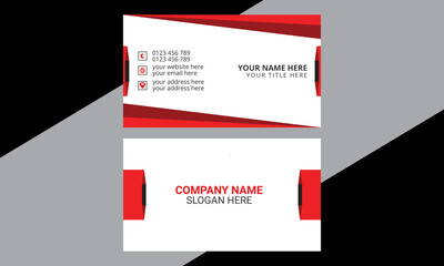 Creative modern and clean business card design template vector illustration.