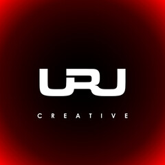 URU Letter Initial Logo Design Template Vector Illustration