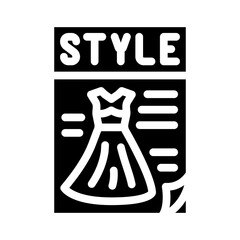 magazine style glyph icon vector. magazine style sign. isolated contour symbol black illustration