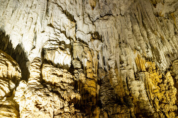 Sarikaya Cave, located in Duzce, Turkey, offers a wonderful view with natural formations, stalactites and stalagmites.