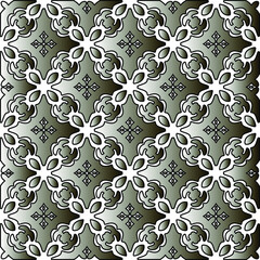 
Silver metallic gradient with repeat Pattern . Abstract metallic background.