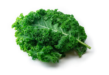 Obraz premium Kale. King of nutrition. A Kale leaf isolated on white.
