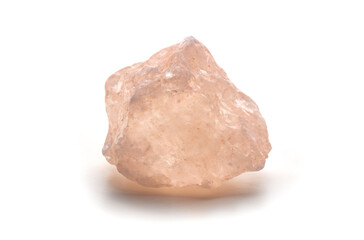 Chunk of Pink Himalayan rock salt (or Himalayan Pink Salt ) with it distinctive pink hue. Often mined in mountain regions of Pakistan. Isolated on white.
