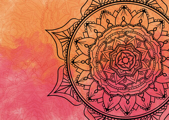 Reddish Mandala Wallpaper